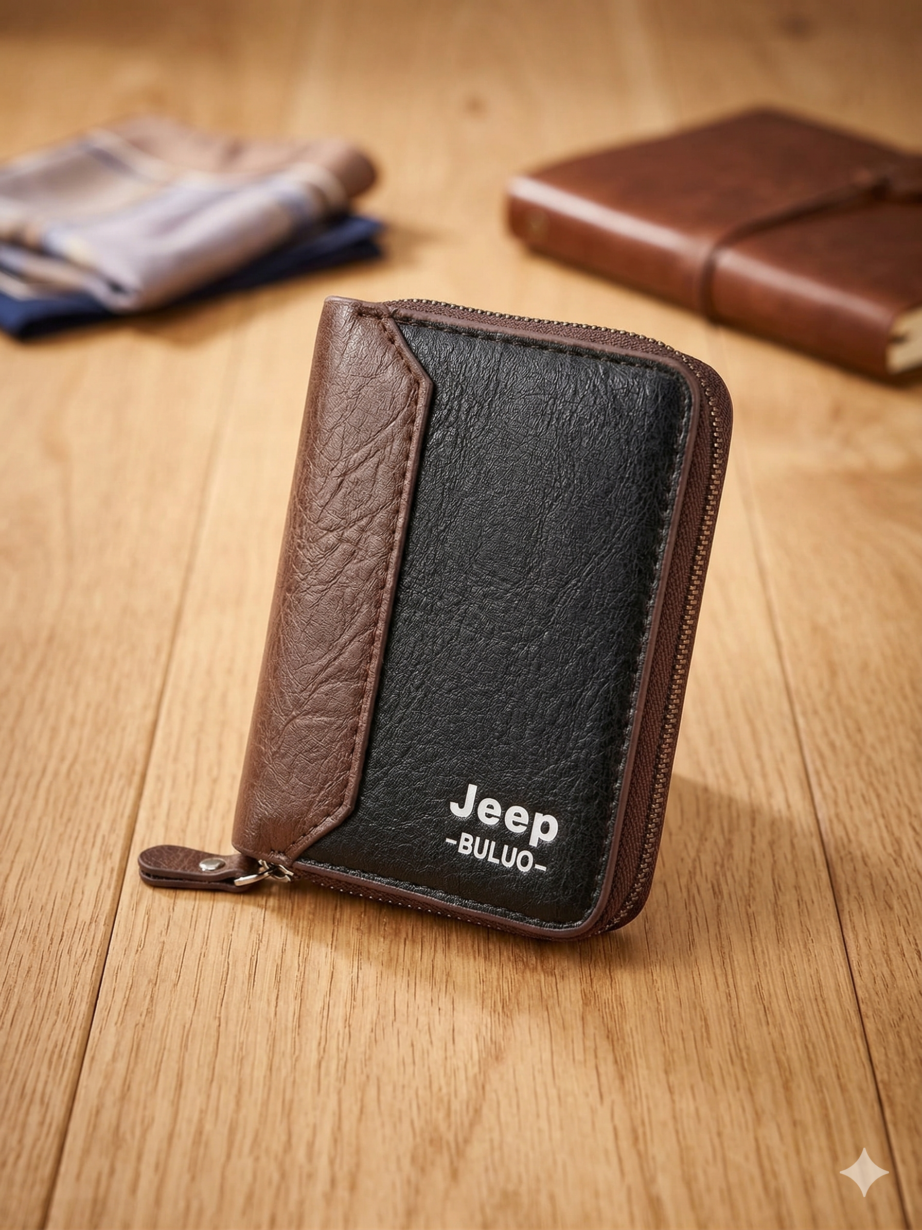 Compact Zip Bifold Wallet
