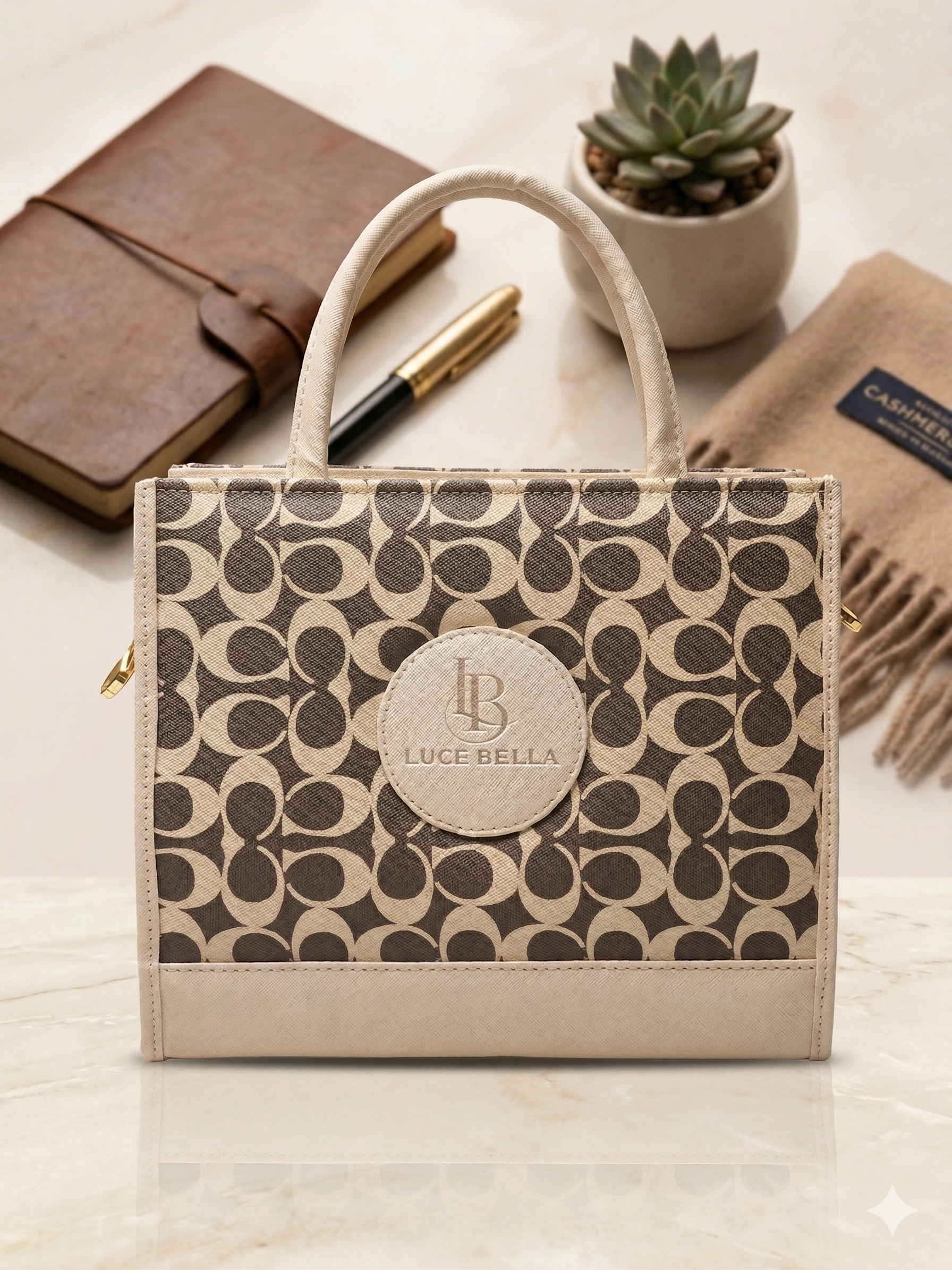 Chic Monogram Tote Bag