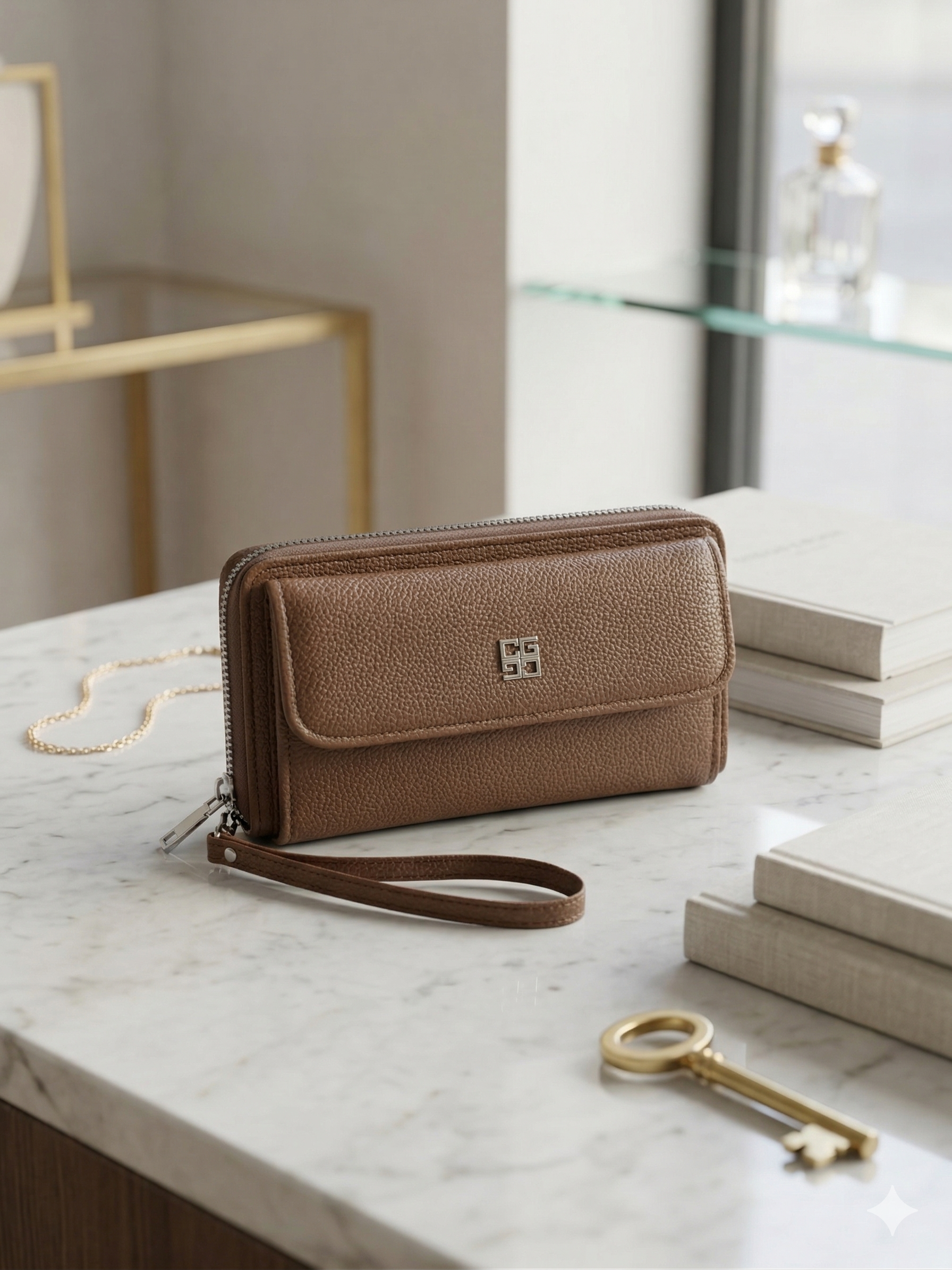 Chic Textured Clutch Wallet