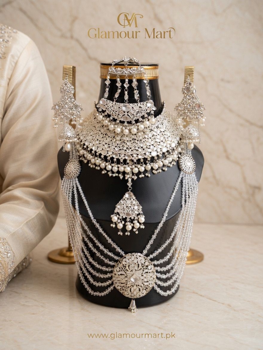 Statement Bridal Necklace and Earring Set