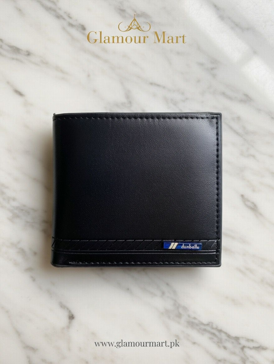 Imported Minimal Black Leather Wallet