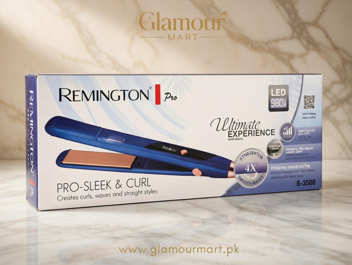 Remington Pro Sleek & Curl Hair Straightener S-3500 – 6 Month Warranty
