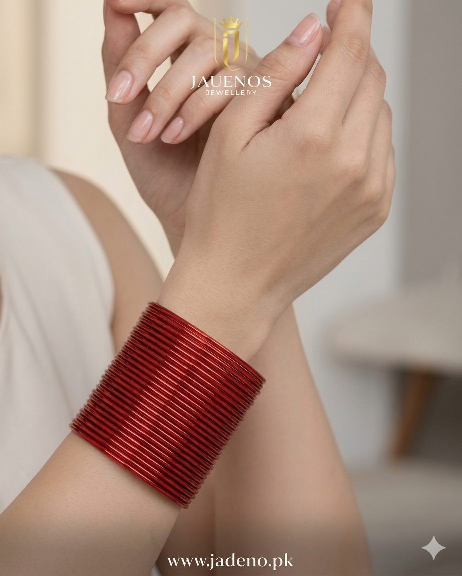 Modern Glass Bangles Set